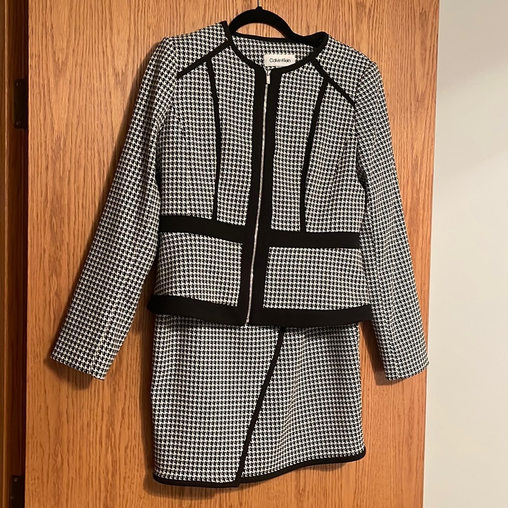 Calvin Klein two-piece suit, worn once at a conference, both pieces included